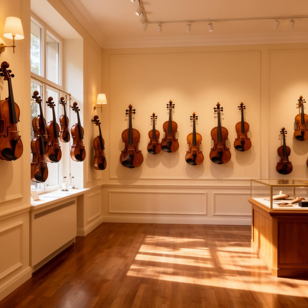Melody Strings showroom interior